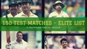 Players who have played more than 150 Test matches