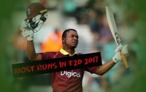 MOST RUNS IN T20 IN 2017