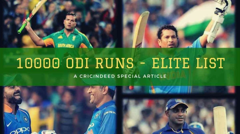 List of Batsmen with more than 10000 ODI RUns