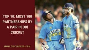 Most Century Partnerships in ODI History