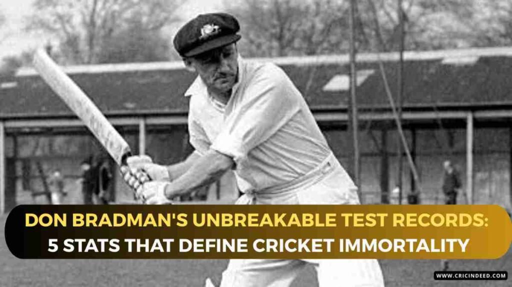 bradman the cricketing records