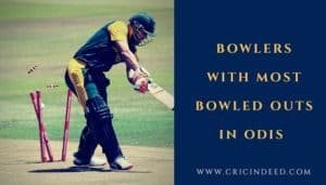 bowlers most wickets taken bowled in odi