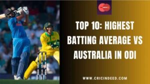 highest odi batting average against australia