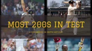 Most Double Centuries in Test Cricket