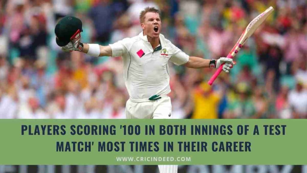 century in both innings of Test match