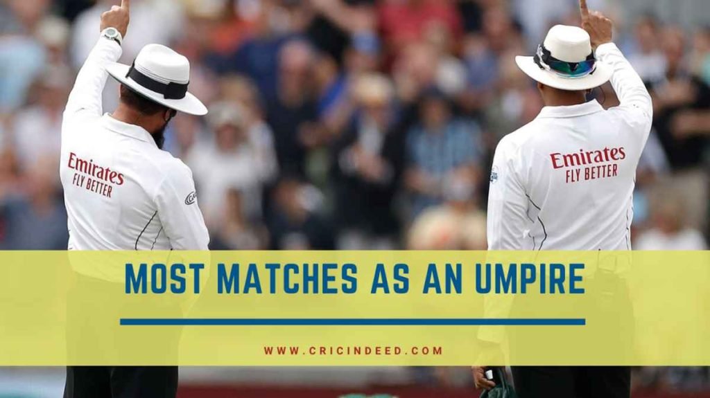 Most Matches as an Umpire