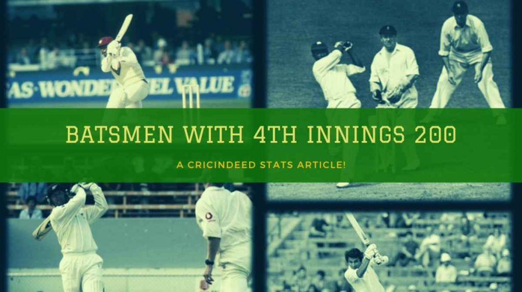 4th innings double century