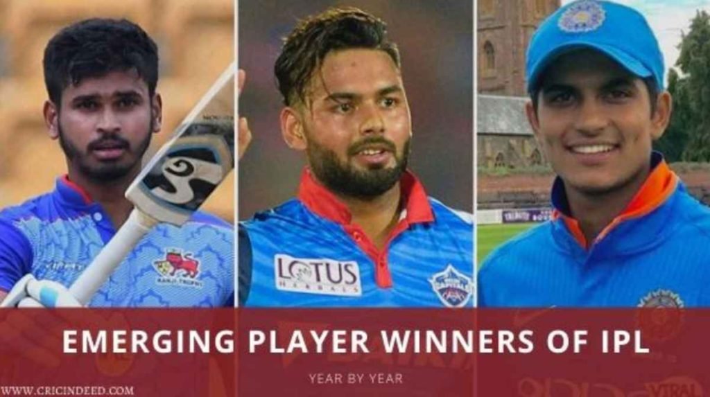 IPL Emerging Player of the Year winners list