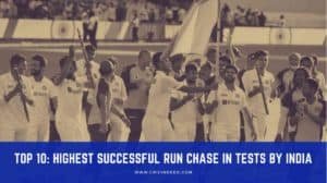India’s Highest Successful Run Chase in Test Cricket