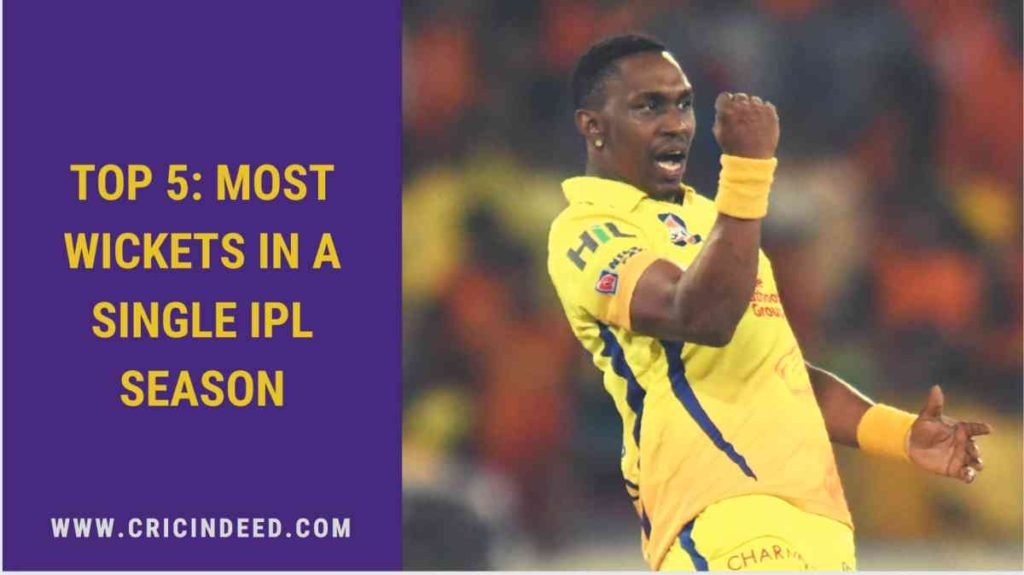 Most wickets in one season of ipl