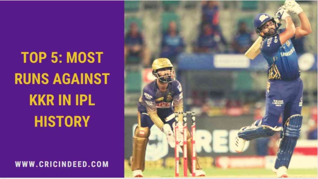 most runs vs kkr in ipl