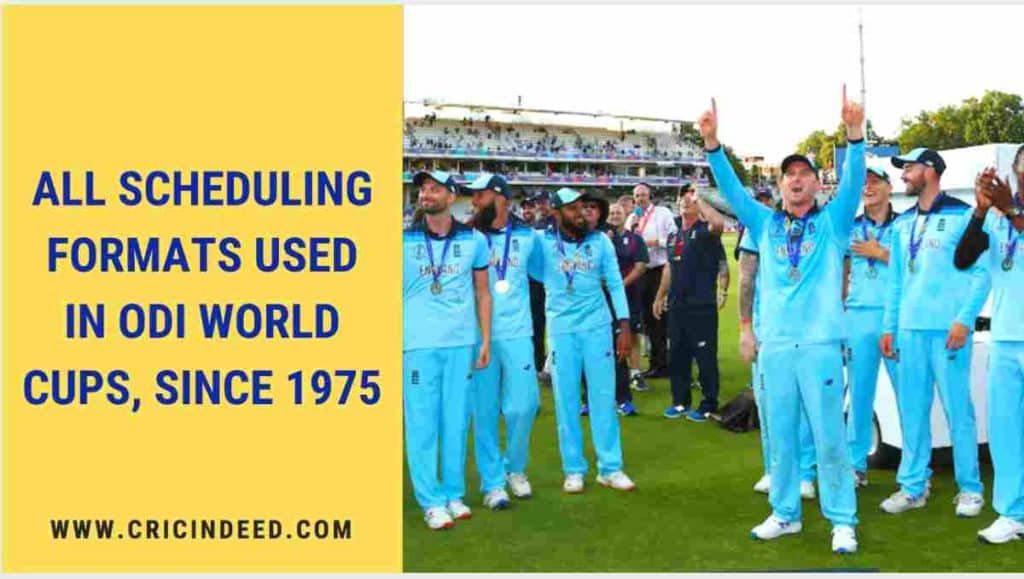 formats used in odi world cups