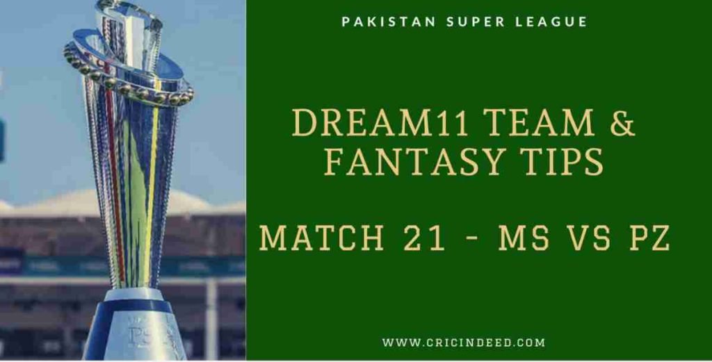 Dream11 Predictions MS vs PZ