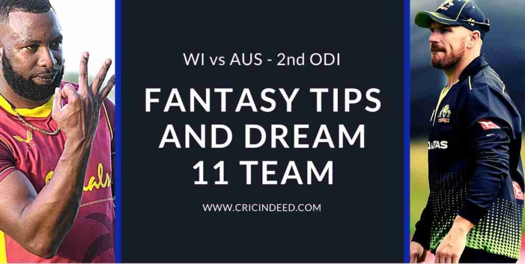 2nd ODI WI vs AUS Match Preview and Fantasy Tips