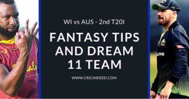 2nd T20 Dream11 Team WI vs AUS