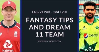 2nd T20 Eng vs PAK Dream11 Tips