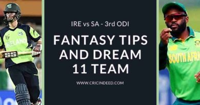 3rd ODI Ire vs SA Dream11 predictions
