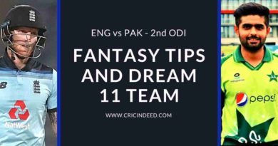 Dream11 Team ENG vs PAK 2nd ODI