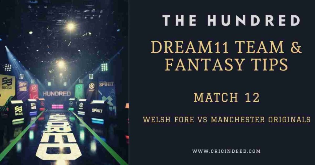 Welsh fire vs Manchester Originals