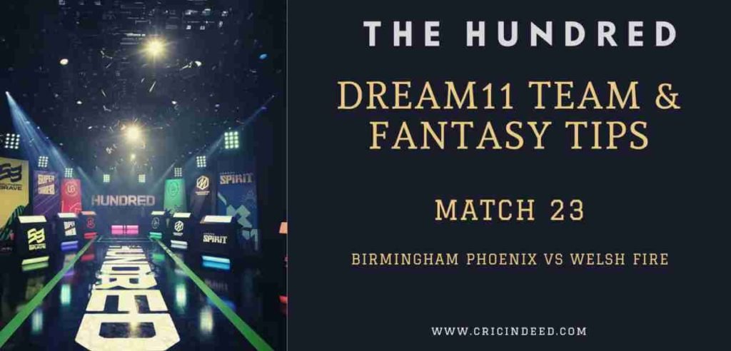 Birmingham Phoenix vs Welsh Fire Match Preview and Fantasy Tips