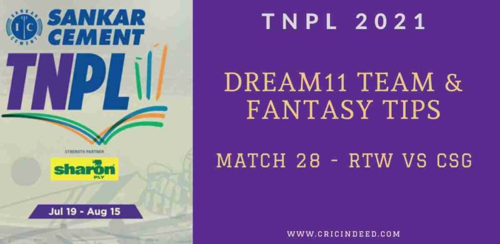 RTW vs CSG Dream11 Team and TIps