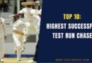 West Indies celebrating the biggest run chase in Test