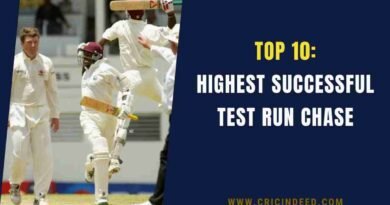 West Indies celebrating the biggest run chase in Test