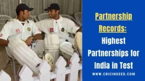 Highest Partnerships for India in Test
