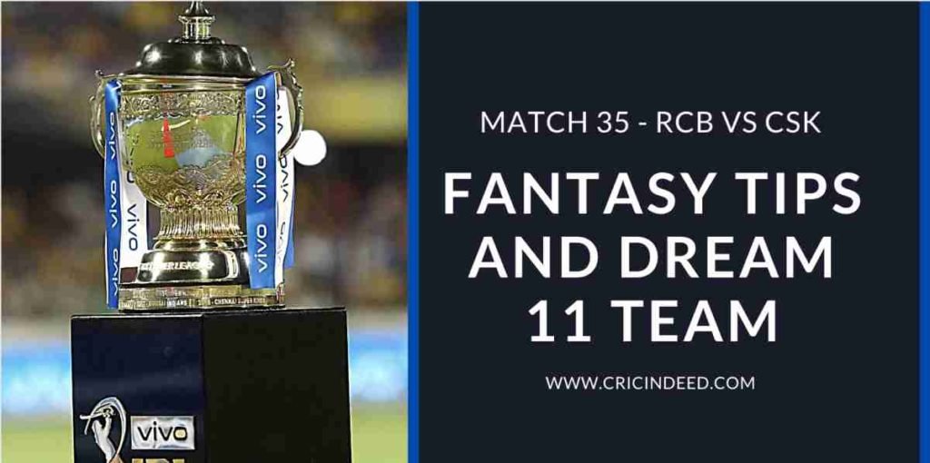 RCB vs CSK Match 35 of IPL 2021