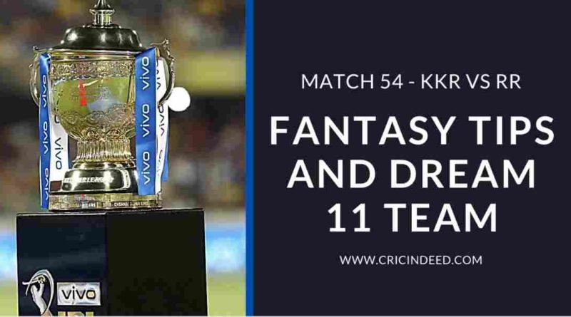 KKR vs RR Match 54 of IPL 2021