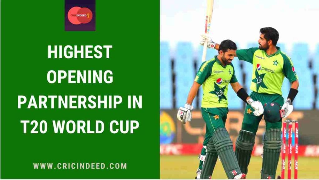 highest opening partnership in t20 world cup