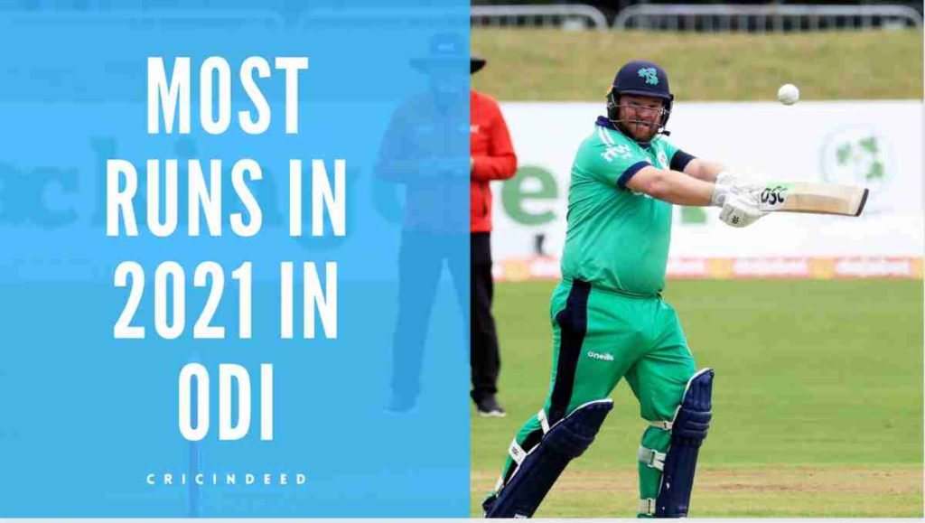 Most runs in odi in 2021