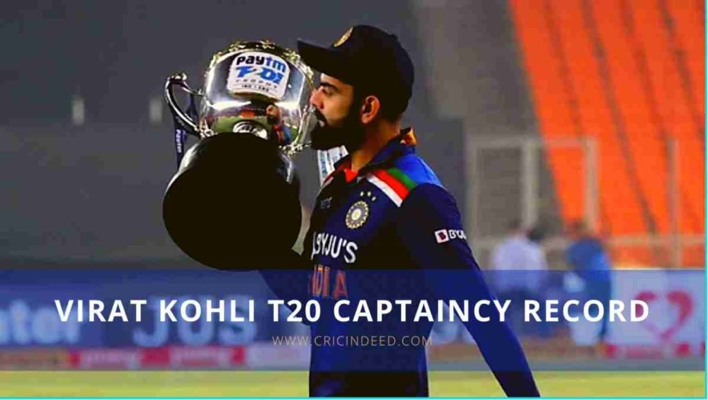 virat kohli t20 captaincy record