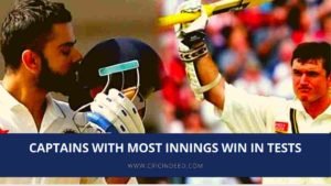 most innings win as captain
