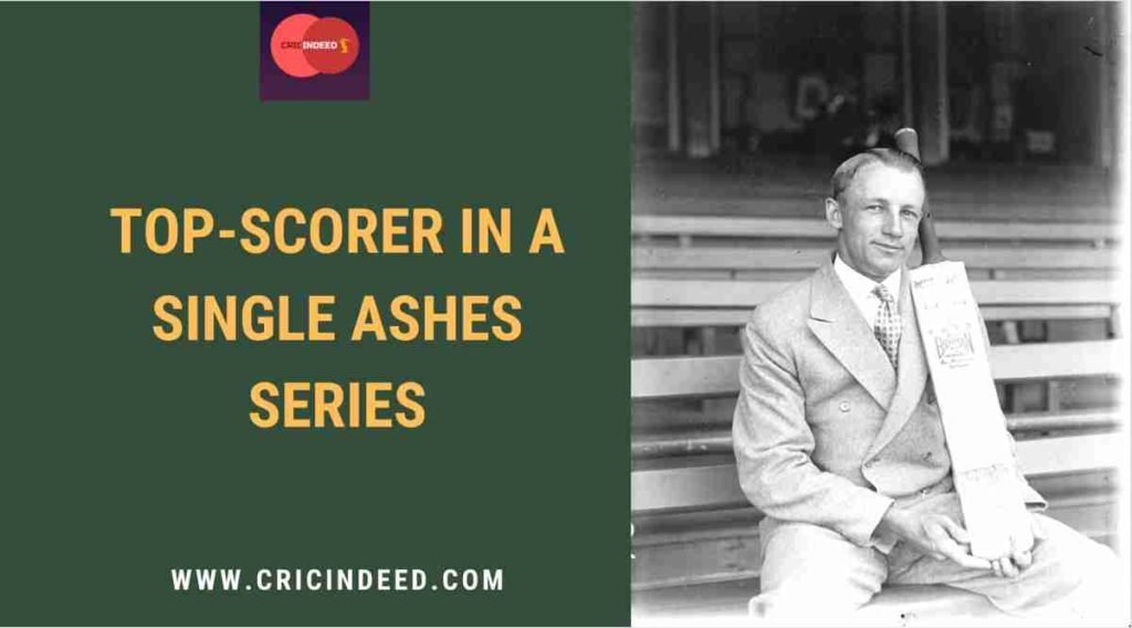 most runs in a single ashes series