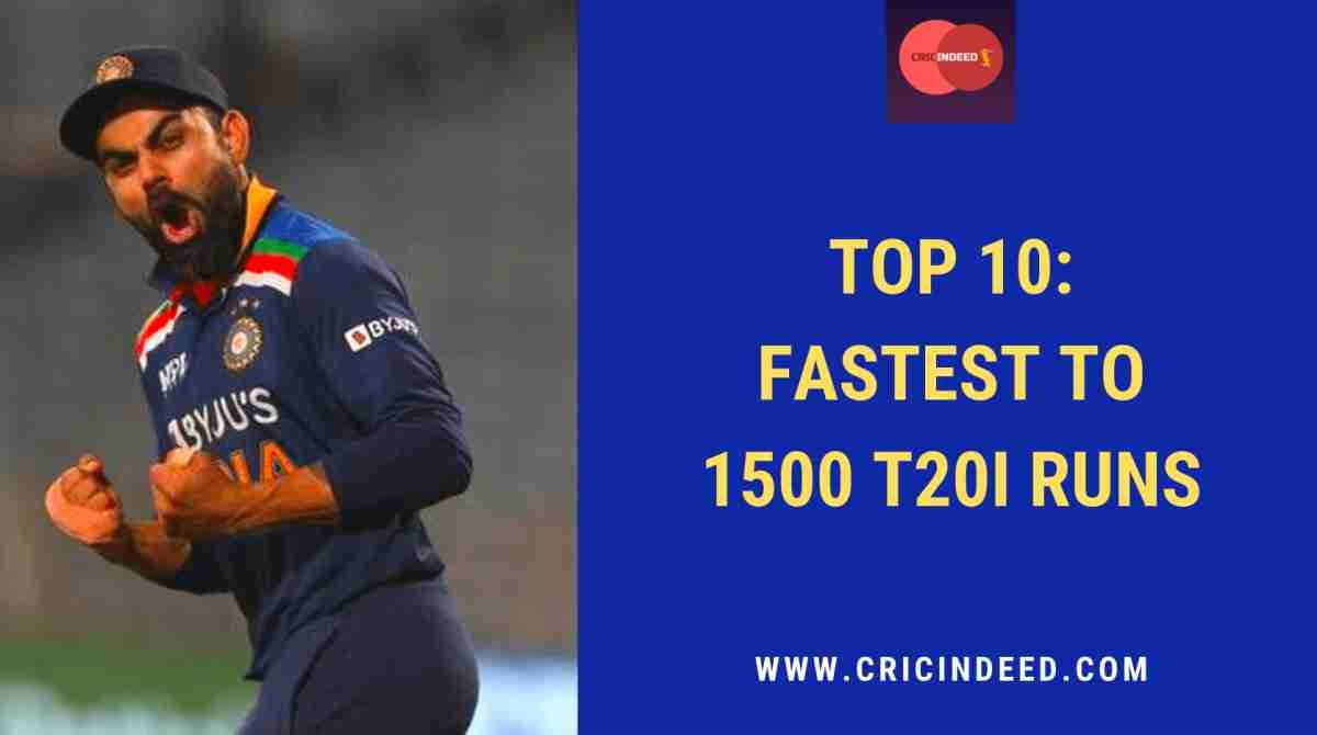 Fastest to 1500 Runs in T20Is
