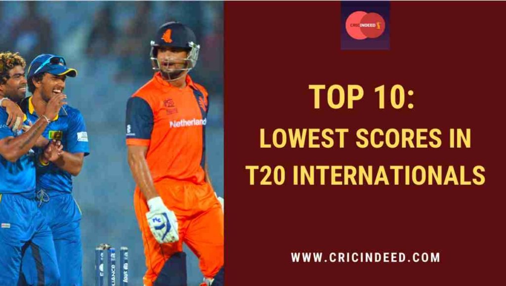 lowest T20I team totals