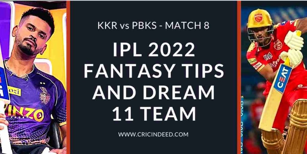 kkr vs pbks dream11 team