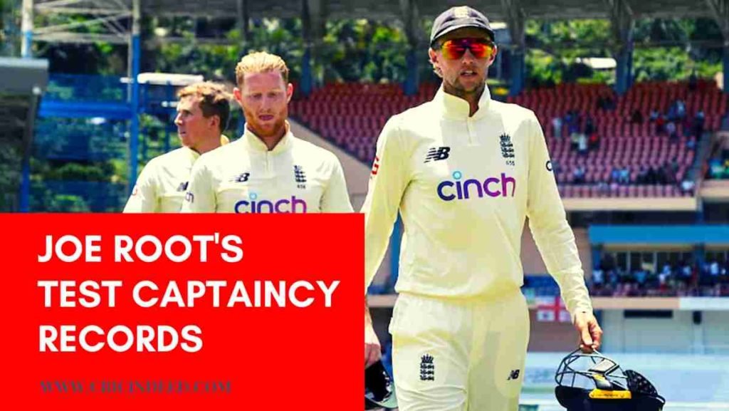 JOE ROOT test captaincy record