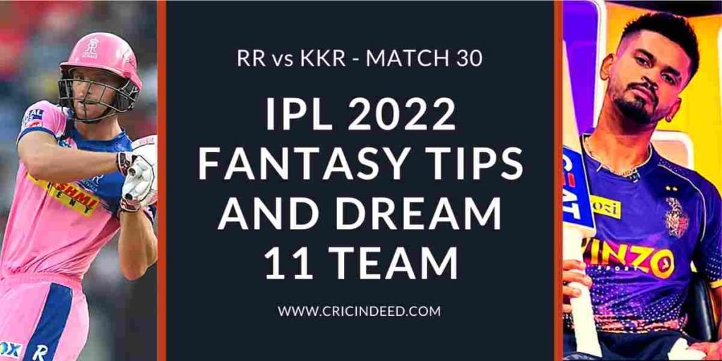 RR vs KKR Dream11 Predictions 2022