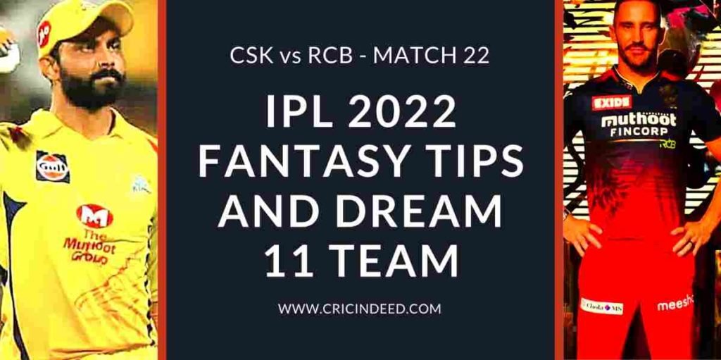 csk vs rcb dream11 predictions