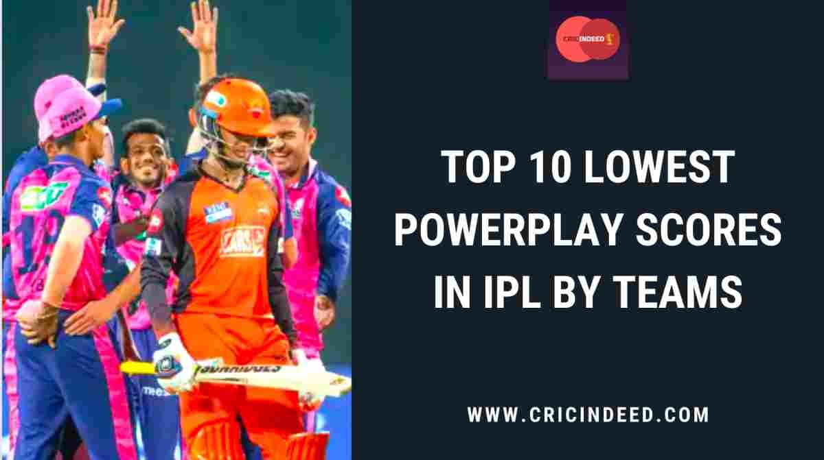 IPL Stats: Lowest Powerplay Scores by Teams