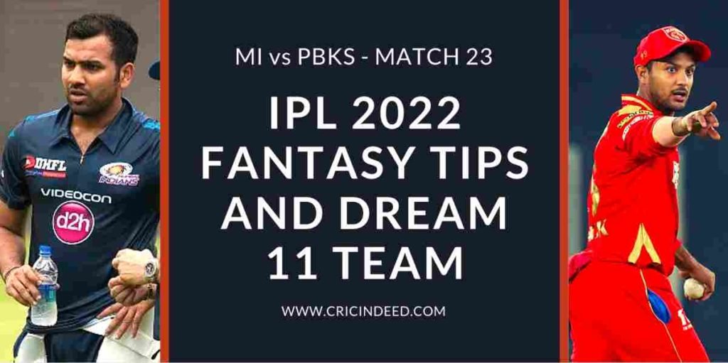 mi vs pbks dream11 predictions 2022