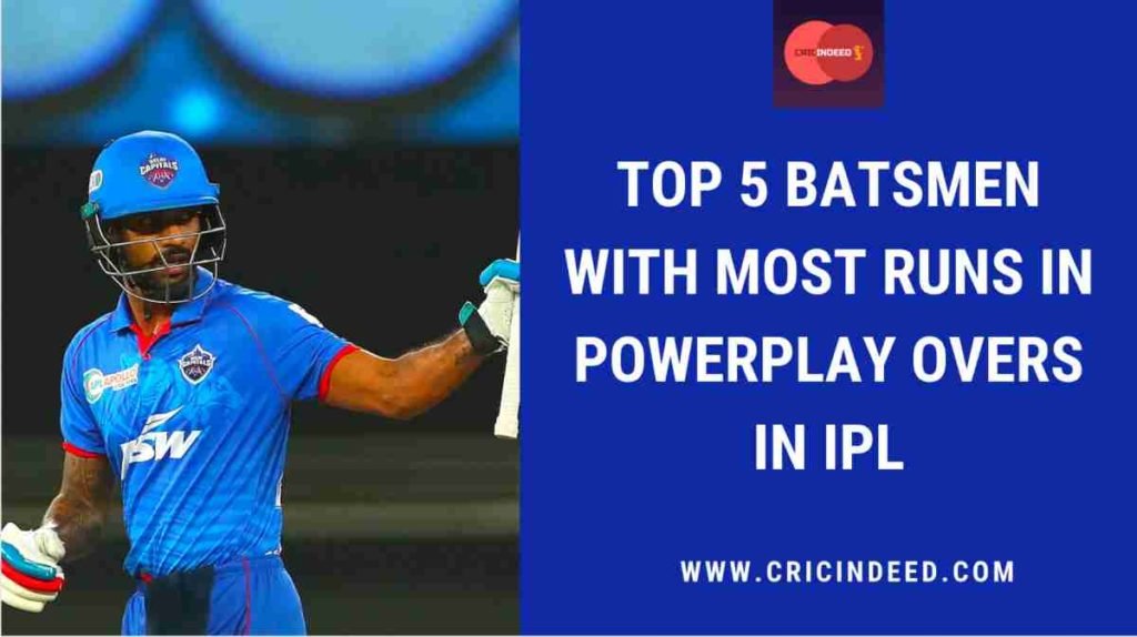 most overall run in powerplay overs in ipl by player