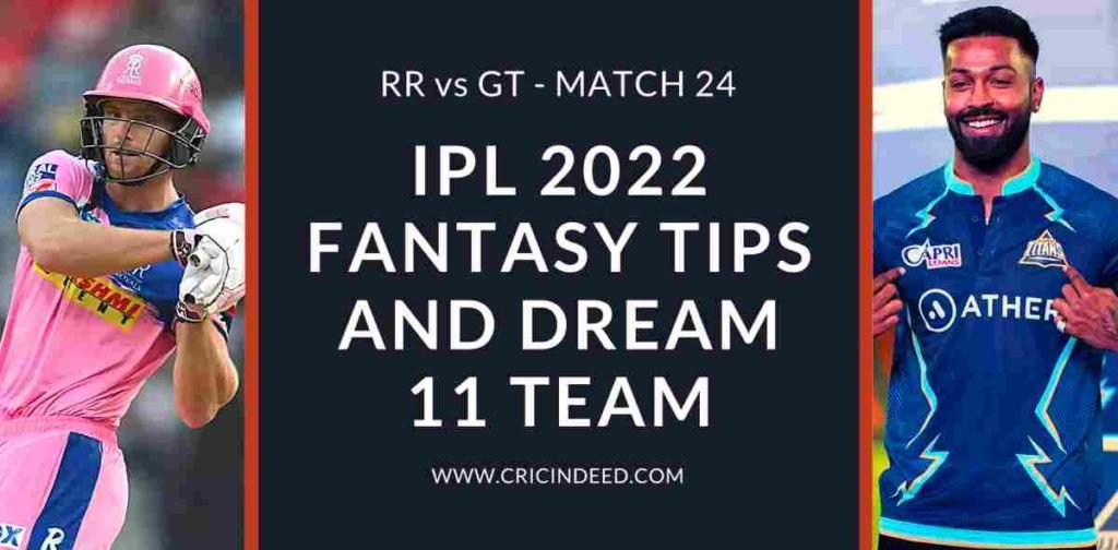 rr vs gt dream11 predictions 2022