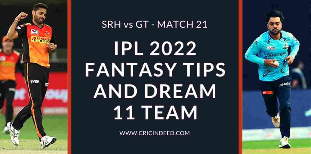 srh vs gt dream11 predictions ipl 2022