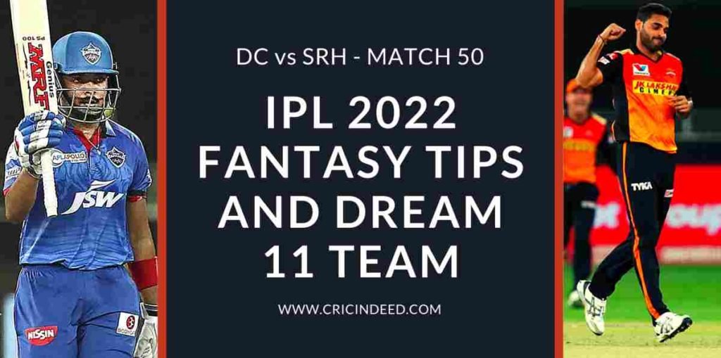 dc vs srh dream11 2022 predictions