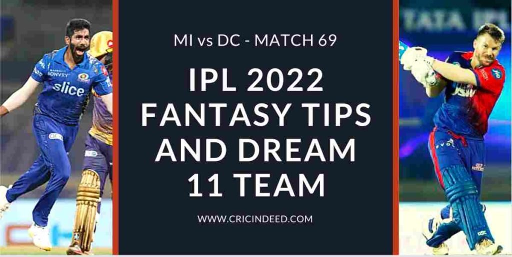 mi vs dc ipl 2022 dream11 predictions