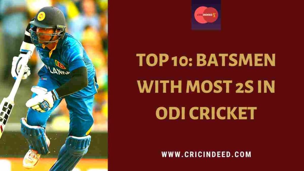most 2s in odi