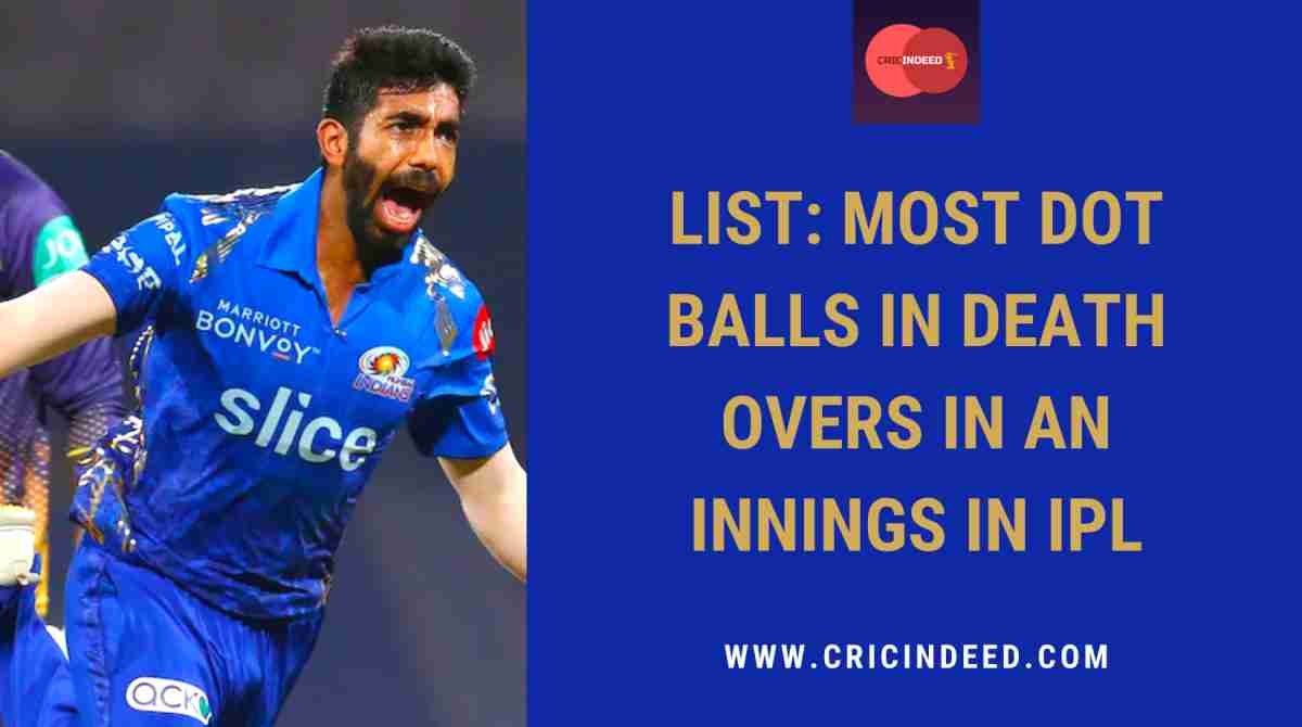 IPL Stats: Most Dot Balls in Death Overs in an Innings
